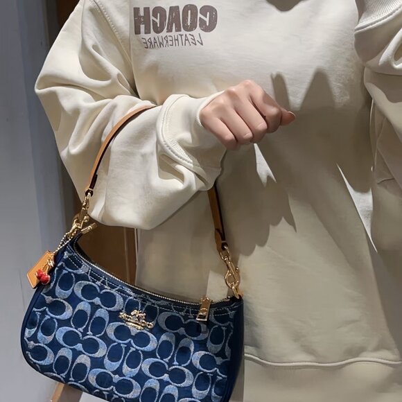 Coach Denim Teri Shoulder bag - Picture 1 of 4